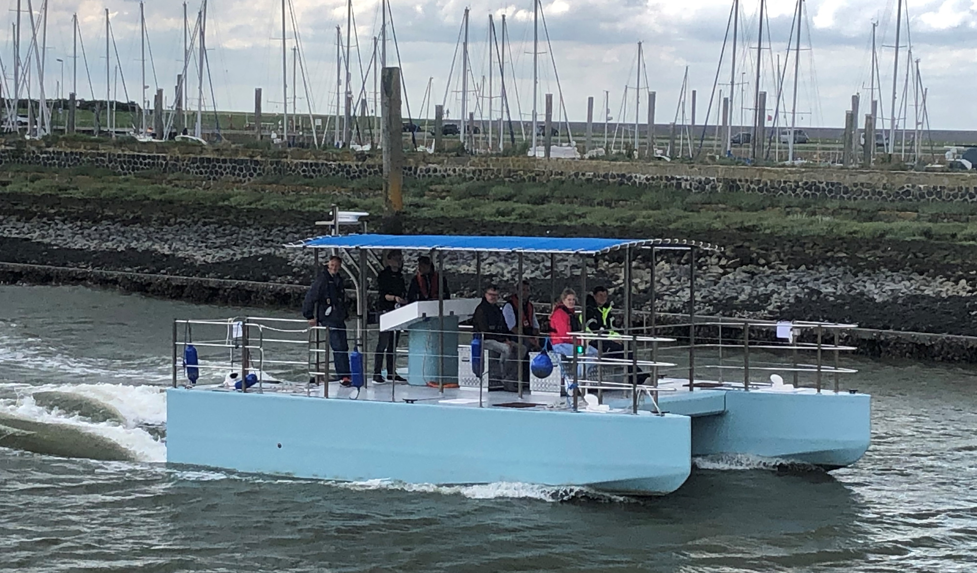 Transfer of the emission-free Water Taxi